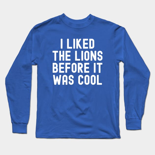 Detroit Lions Long Sleeve T-Shirt by Emma Creation